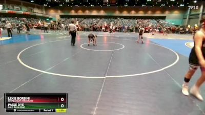 96-104 lbs Round 3 - Lexie Borsini, Nevada Elite Wrestling vs Paige Dye, Gold Rush Reno