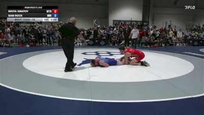 79 lbs Champ. Round 1 - Nikita Smatov, World Team Training Center vs Sam Rock, Mustang Wrestling Club