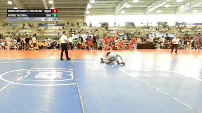 138 lbs Rr Rnd 2 - Dion Mesanko-Coleman, Triumph Blue - HSB vs Mikey McNeal, TDWC Maniacs Grey - HSB