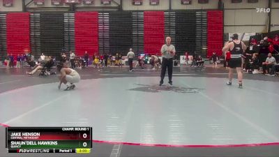 197 lbs Champ. Round 1 - Shaun`dell Hawkins, Quincy vs Jake Henson, Central Methodist