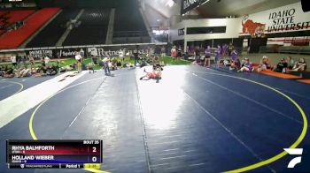 140 lbs Placement Matches (16 Team) - Rhya Balmforth, Utah vs Holland Wieber, Idaho