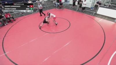 120 lbs Champ. Round 2 - Gianni Flores, John W. North High School vs Joseph Arredondo, Fullerton Red Hawks