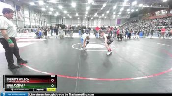 98 lbs Quarterfinal - Sage Maillet, Bonners Ferry WC vs Everett Wilson, Team Real Life Wrestling