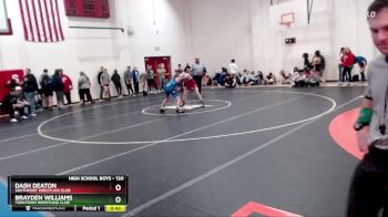 120 lbs Champ. Round 2 - Dash Deaton, Southport Wrestling Club vs Brayden Williams, Yorktown Wrestling Club