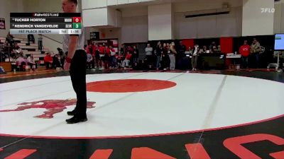 Boys 285 lbs 1st Place Match - Tucker Horton, Manhattan vs Kendrick VandeVelde, Silver Lake
