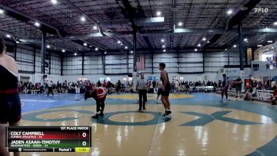 175 lbs Placement Matches (8 Team) - Colt Campbell, COMBAT ATHLETICS vs Jaden Asaah-Timothy, HEADHUNTERS - GREEN