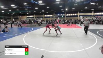 113 lbs Consi Of 16 #2 - Ethan Padilla, Silverback WC vs Soren Harris-Pham, John W North