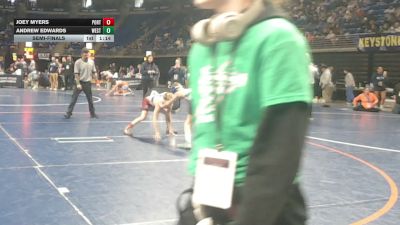 82 lbs Semifinal - Joey Myers, Portage vs Andrew Edwards, West Branch
