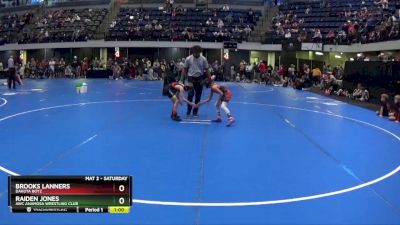 60 lbs Cons. Round 2 - Raiden Jones, AWC Anamosa Wrestling Club vs Brooks Lanners, Dakota Boyz