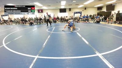 120 lbs Champ. Round 3 - Elijah Madera, Norco vs Carlos Melgoza, Kingsburg