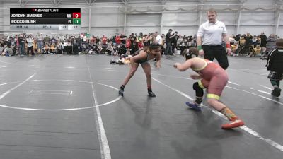120 lbs Round 1 (6 Team) - Jordyn Jimenez, Mitten Mayhem vs Rocco Bush, Potentially Dangerous