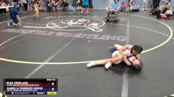 85 lbs Round 3 - Elsa Vreeland, Alaska Battle Cats Wrestling Club vs Isabella Marquez-hopson, Arctic Warriors Wrestling Club