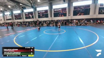 60 lbs Quarterfinal - Malachi Latham, ReZults Wrestling vs Nicholas Lupardus, All American Wrestling Club