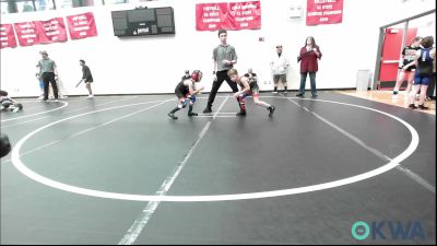 58 lbs Quarterfinal - Crew Smith, Hinton Takedown Club vs NOLAN ELWELL, Tuttle Wrestling