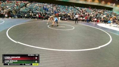 130 lbs Cons. Round 4 - Lynda Seehafer, Harrisburg vs Cass Edralin, Will C. Wood