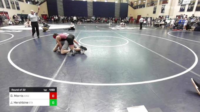 160 lbs Round Of 32 - Dakota Morris, Kingsway vs Josh Hershbine, State ...