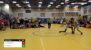 132 lbs Semifinal - Sebastian Melguizo, Eagles vs Keshawn Percy, Palm Bay