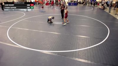 10U - 84 lbs Cons. Round 2 - Kolby Turner, Chatfield Wrestling vs Parker Shemon, Hastings Wrestling Club