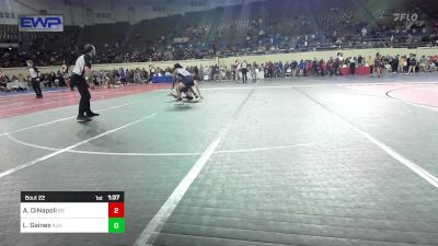 140 lbs Round Of 16 - Addison DiNapoli, Sand Springs HS vs Liyah Gaines, Altus JH