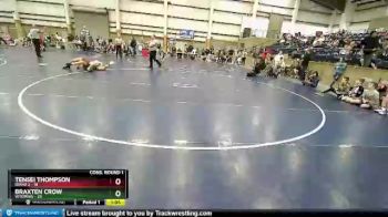 130 lbs Quarters & Wb (16 Team) - Tensei Thompson, Idaho 2 vs Braxten Crow, Wyoming