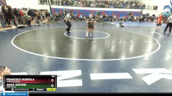 106 lbs Quarterfinal - Rider Seguine, Post Falls vs Francisco Burrola, American Falls