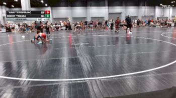 80 lbs Semifinal - Emory **Massa, SLATE WRESTLING ACADEMY vs Liam **Crousillac, Gulf Coast Wrestling