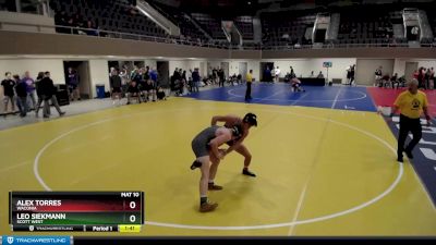 160 lbs Cons. Round 2 - Alex Torres, Waconia vs Leo Siekmann, Scott West