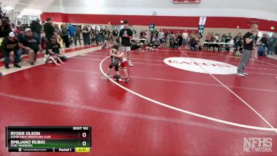 39-41 lbs Round 4 - Emiliano Rubio, PVBC Warriors vs Ryder Olson, Eaton Reds Wrestling Club