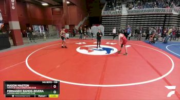 110 lbs Champ. Round 1 - Fernando Ramos-Rivera, Jackson Hole Wrestling Club vs Mason Maston, Touch Of Gold Wrestling Club