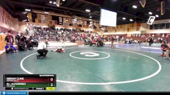 106 lbs Quarterfinal - Abram Cline, Granite Hills vs Eli Almarinez, Vacaville