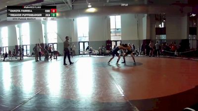 150 lbs 5th Place Match - Treavor Puffenbarger, Botetourt Training Center vs Dakota Farrell, Franklin County Wrestling Club