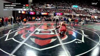 A - 165 lbs Cons. Round 2 - Kane Burke, Browning vs Keaton Wergin, Dawson County