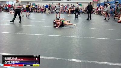 145 lbs Semifinal - Alisha Vilar, Flagler Wrestling Club vs Autumn Brown, Full Circle