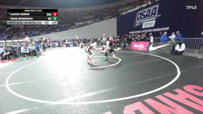 6A Boys 113 lbs Cons. Round 5 - Shae Morrison, Ida B. Wells Boys vs Aaron Burke, Sandy Boys