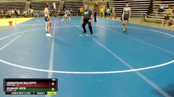150 lbs Semis & 1st Wrestleback (8 Team) - Johnathan Balzotti, WEM/JWP vs Gunnar Heck, HLWW