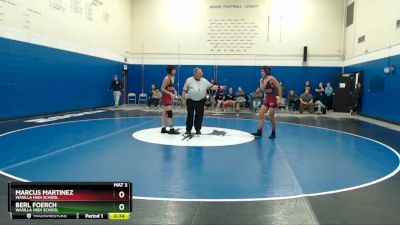 145 lbs Cons. Round 2 - BERL FOERCH, Wasilla High School vs MARCUS MARTINEZ, Wasilla High School