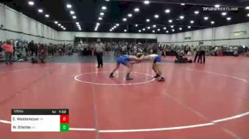 128 lbs Quarterfinal - Cael Weidemoyer, PA vs William Stanley, OH