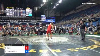 182 lbs Cons 16 #1 - Brady Eick, Wisconsin vs Cody Timmerman, Indiana