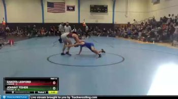 132 lbs Round 5 (10 Team) - Johnny Fisher, Poudre JV vs Dakota Ledford, Laramie