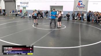 108 lbs Cons. Semi - Kadin Ivy, Soldotna Whalers Wrestling Club vs Tyge Beck, Valdez Youth Wrestling Club Inc.