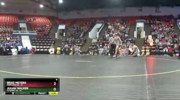 150 lbs Quarterfinals (8 Team) - Brad Meyers, Portland HS vs Juuan Walker, Algonac HS