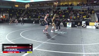 160 lbs Semifinal - Kennedy Blades, Iowa vs Tiffani Baublitz, East Stroudsburg University