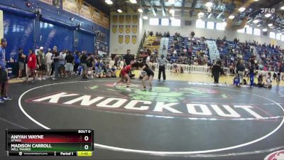 97 lbs Semifinal - Madison Carroll, Well Trained vs Aniyah Wayne, Attack