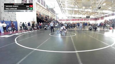 150 lbs Quarterfinal - Michael Korch, Chelmsford vs Will LaVallee, Saint John's Prep