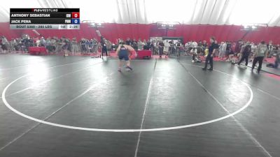 285 lbs Champ. Rd Of 32 - Anthony Sebastian, IZZY Style Wrestling vs Jack Pena, Pinnacle