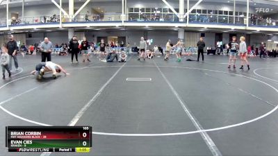 105 lbs Round 5 (8 Team) - Brian Corbin, Mat Assassins Black vs Evan Cies, Kraken