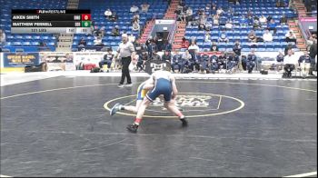 121 lbs 3rd Place - Aiken Smith, Bishop McDevitt vs Matthew Fernell, Derry Area