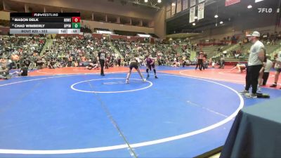 103 lbs Quarterfinal - Mason Delk, Honey Badger Wrestling Club vs Chad Wimberly, Benton Parks Youth Wrestling