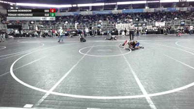 92 lbs Consi Of 8 #2 - Corbin Robinson, Cabot WC vs Yohan Hernandez, Gladiator WC