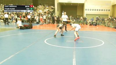 90-I lbs Consi Of 8 #1 - Cody Heberlig, Marlton vs Tyler Flood, Truman Rams